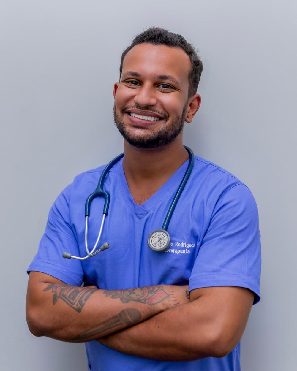 Doctor on call with stethoscope